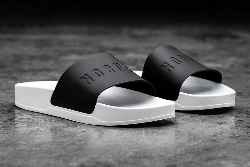 Black Nobull Ivy Adjustabla Men's Slides | CA I1186L